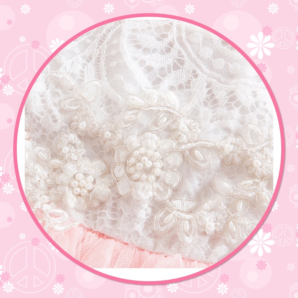 🌸New Girl’s Fancy Beaded Bodice & Layered Tulle🌸 - Picture 2 of 6